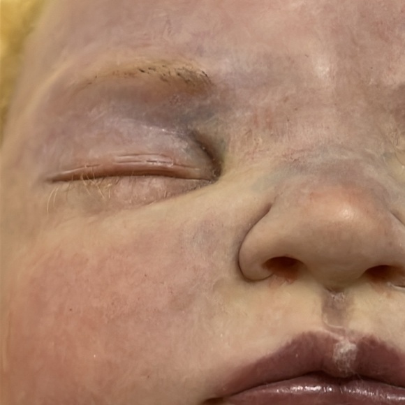 “Stella” reborn doll by Melody Hess. Signed body. EC. LIMITED EDITION of 250 - Picture 15 of 17